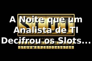 A Noite que um Analista de TI Decifrou os Slots: A História de Rafael na fubet 🎰